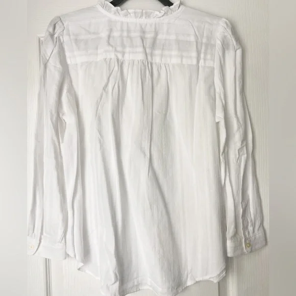 Loft Ruffle Tie Neck Blouse - Picture 3 of 5